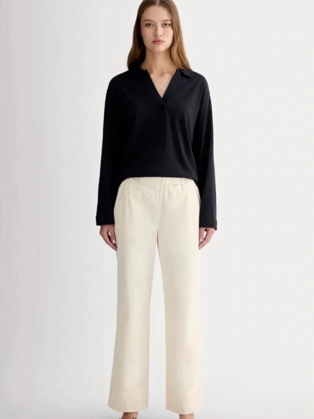 Everlane Easy Pants sz 6 canvas
